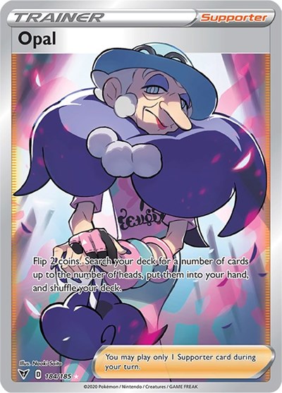 Opal (Full Art) (SWSH04: Vivid Voltage) Near Mint Holofoil