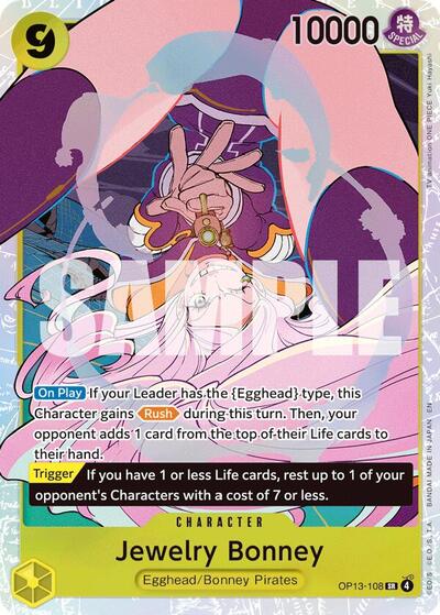 Jewelry Bonney (108) (Carrying On His Will) Near Mint Foil - Nick Nack's Full Frontal Attack