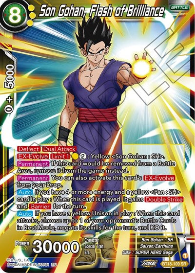 Son Gohan, Flash of Brilliance (Dawn of the Z-Legends) Near Mint Foil
