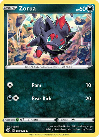 Zorua (170/264) [Espada y escudo: Golpe de fusión] 