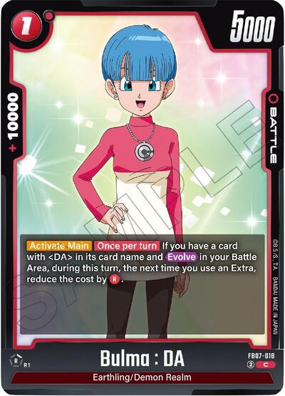 Bulma : DA (Wish For Shenron) Near Mint - Nick Nack's Full Frontal Attack