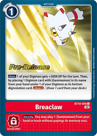 Breaclaw (Xros Encounter Pre-Release Cards) Near Mint Foil