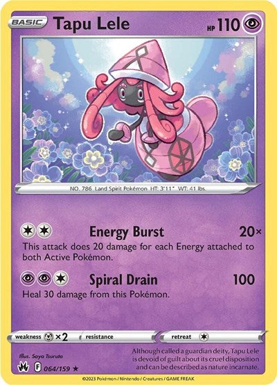 Tapu Lele (Crown Zenith) Near Mint Holofoil
