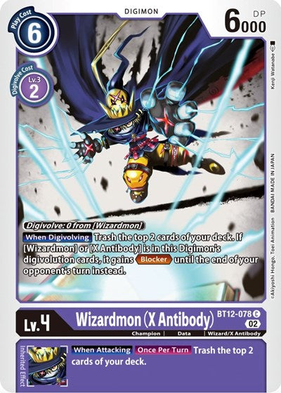 Wizardmon (X Antibody) (Across Time) Near Mint