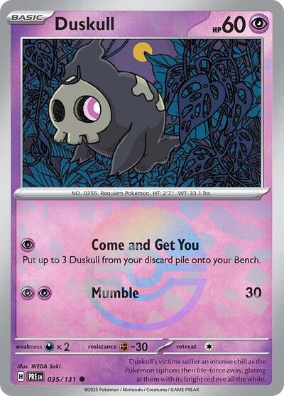 Duskull (Poke Ball Pattern) (SV: Prismatic Evolutions) Near Mint Holofoil