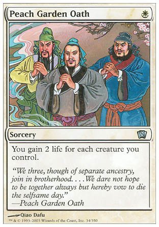 Peach Garden Oath (8th Edition) Near Mint - Nick Nack's Full Frontal Attack