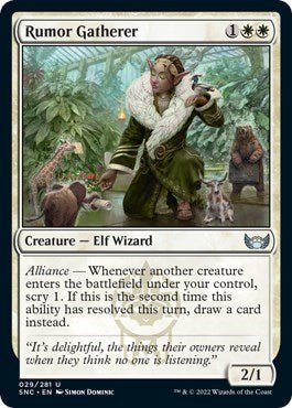 Rumor Gatherer (Streets of New Capenna) Near Mint - Nick Nack's Full Frontal Attack