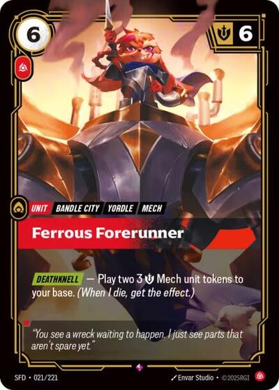 Ferrous Forerunner (Spiritforged) Near Mint Foil