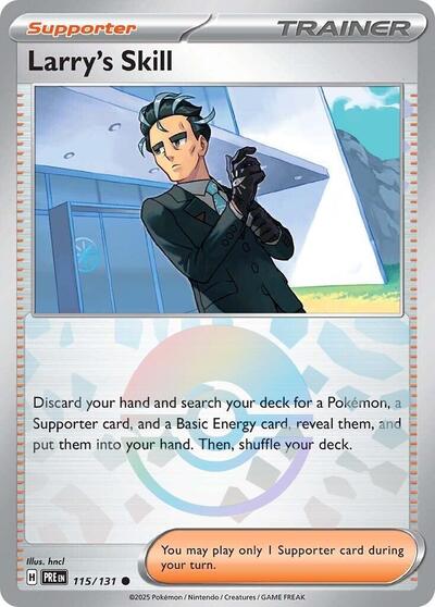 Larry's Skill - 115/131 (Poke Ball Pattern) (SV: Prismatic Evolutions) Near Mint Holofoil