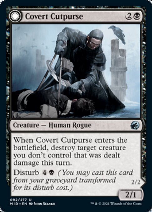 Covert Cutpurse / Covetous Geist (Innistrad: Midnight Hunt) Near Mint - Nick Nack's Full Frontal Attack