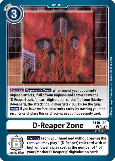 D-Reaper Zone (Release Special Booster 2.5) Medium Play