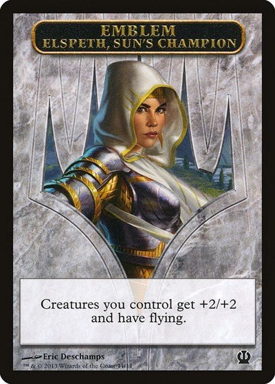 Emblem - Elspeth, Sun's Champion (Theros) Near Mint - Nick Nack's Full Frontal Attack
