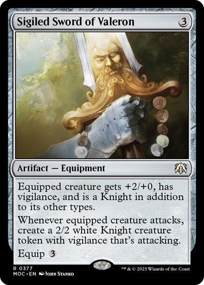 Sigiled Sword of Valeron (Commander: March of the Machine) Near Mint - Nick Nack's Full Frontal Attack