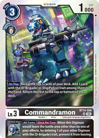 Commandramon (Blast Ace) Near Mint Foil