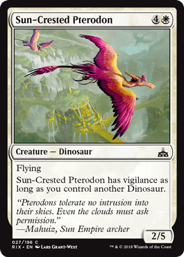 Sun - Crested Pterodon (Rivals of Ixalan) Near Mint - Nick Nack's Full Frontal Attack