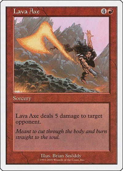 Lava Axe (Starter 2000) Light Play - Nick Nack's Full Frontal Attack