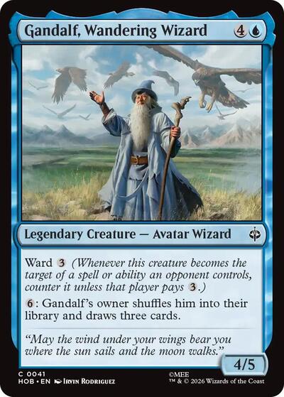 Gandalf, Wandering Wizard (The Hobbit) Near Mint
