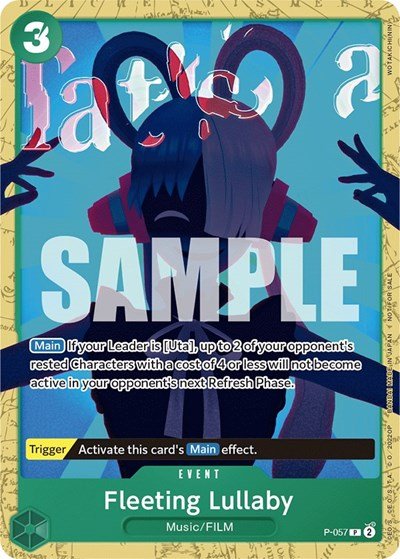 Fleeting Lullaby (Starter Deck 11: Uta Deck Battle) (One Piece Promotion Cards) Near Mint - Nick Nack's Full Frontal Attack