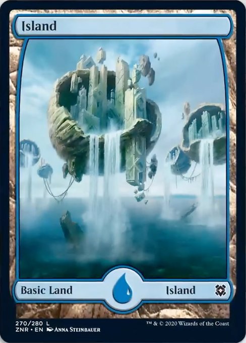Island (270) (Zendikar Rising) Near Mint - Nick Nack's Full Frontal Attack