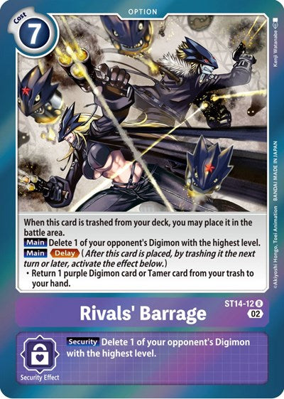 Rivals' Barrage (Starter Deck 14: Beelzemon Advanced Deck Set) Near Mint