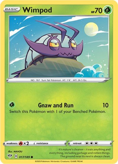 Wimpod (SWSH03: Darkness Ablaze) Near Mint - Nick Nack's Full Frontal Attack