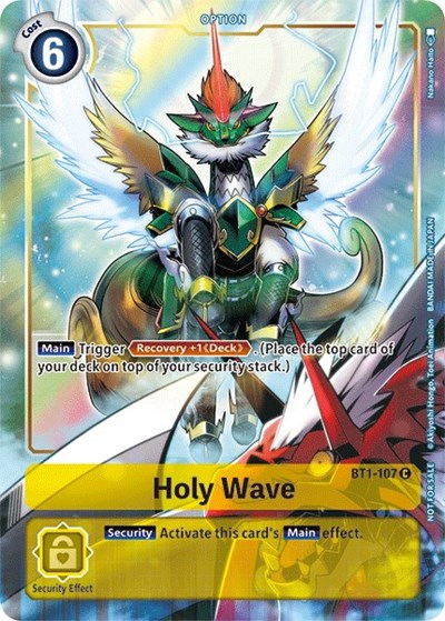 Holy Wave BT1-107 (Dash Pack Ver. 1.5) (Release Special Booster) Near Mint Foil