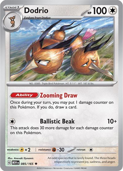 Dodrio (Scarlet and Violet: 151) Near Mint Holofoil - Nick Nack's Full Frontal Attack