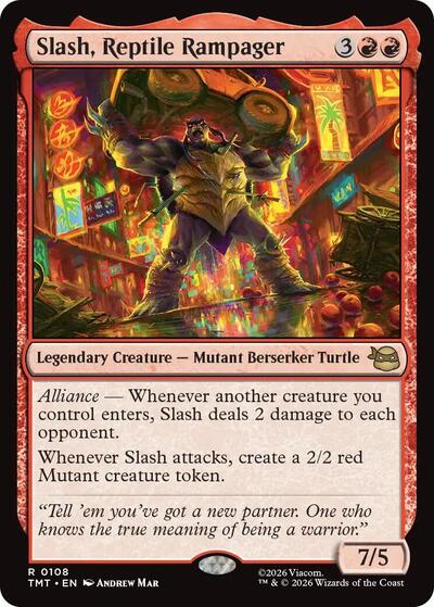 Slash, Reptile Rampager (Teenage Mutant Ninja Turtles) Near Mint - Nick Nack's Full Frontal Attack