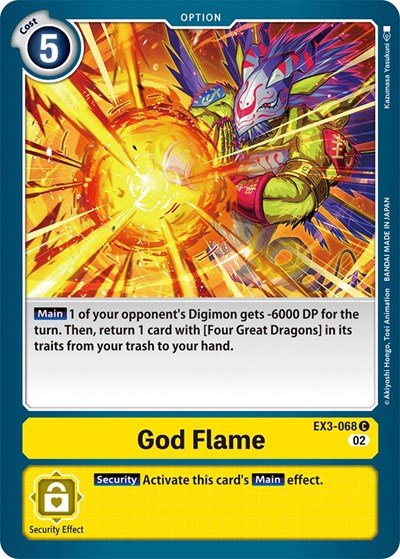 God Flame (Draconic Roar) Near Mint - Nick Nack's Full Frontal Attack