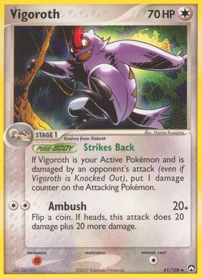 Vigoroth (Power Keepers) Light Play - Nick Nack's Full Frontal Attack