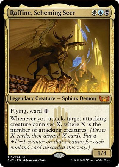 Raffine, Scheming Seer (Streets of New Capenna) Near Mint - Nick Nack's Full Frontal Attack