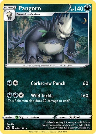 Pangoro (Crown Zenith) Near Mint Reverse Holofoil - Nick Nack's Full Frontal Attack