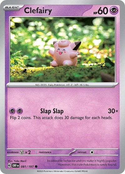 Clefairy (Scarlet and  Violet: Obsidian Flames) Near Mint