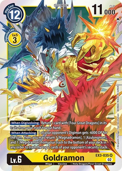 Goldramon (Draconic Roar) Near Mint Foil