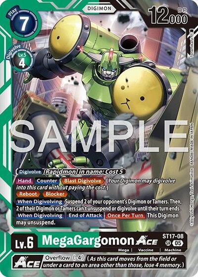 MegaGargomon ACE (Reprint) (Advanced Booster Digimon Generation) Near Mint Foil - Nick Nack's Full Frontal Attack