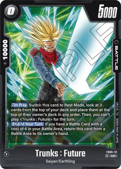 Trunks : Future (Dual Evolution) Near Mint - Nick Nack's Full Frontal Attack