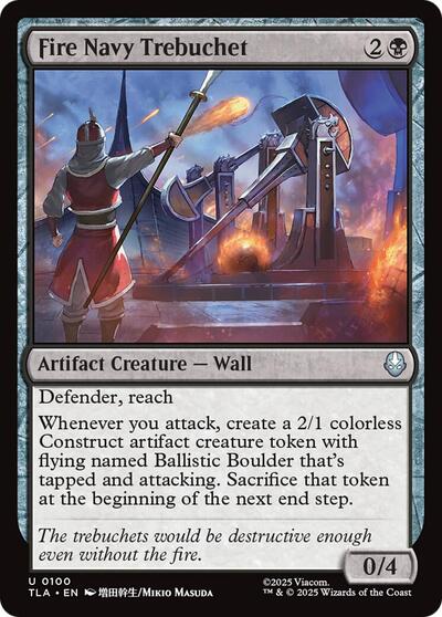 Fire Navy Trebuchet (Avatar: The Last Airbender) Near Mint - Nick Nack's Full Frontal Attack