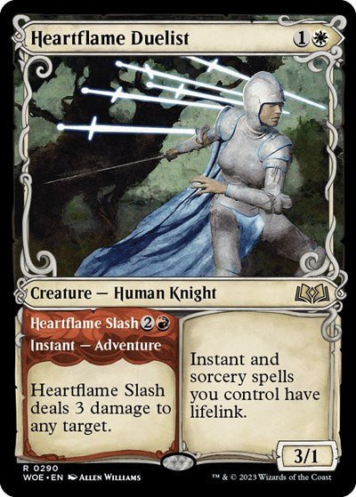 Heartflame Duelist (Showcase) (Wilds of Eldraine) Near Mint - Nick Nack's Full Frontal Attack