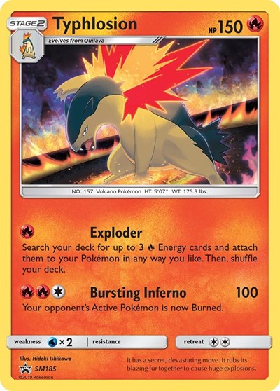 Typhlosion - SM185 (SM Promos) Near Mint Holofoil