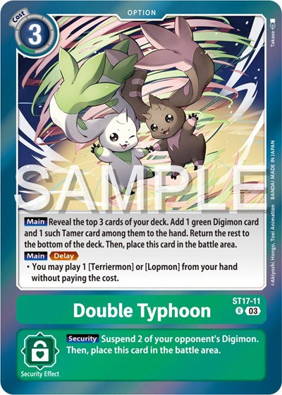 Double Typhoon (Starter Deck 17: Double Typhoon Advanced Deck Set) Near Mint Foil
