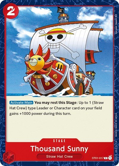 Thousand Sunny (Starter Deck 1: Straw Hat Crew) Near Mint - Nick Nack's Full Frontal Attack