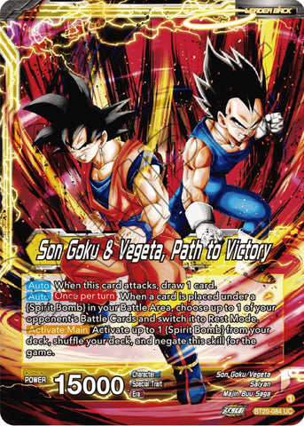 SS Vegito // Son Goku & Vegeta, Path to Victory (BT20-084) [Power Absorbed]