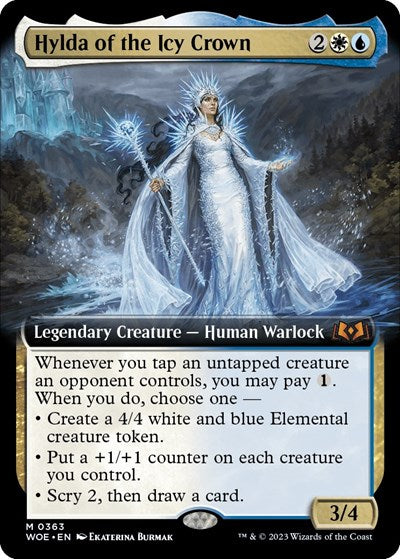 Hylda of the Icy Crown (Extended Art) (Wilds of Eldraine) Near Mint