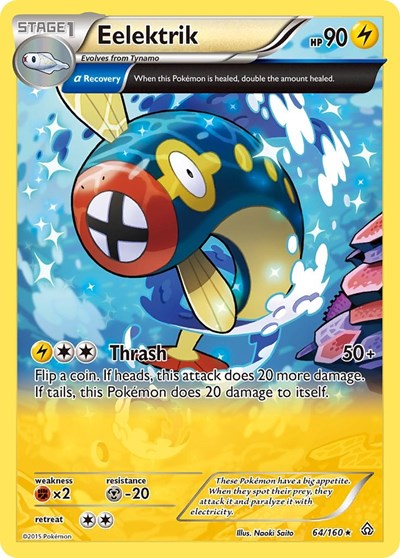 Eelektrik (Alpha) (XY - Primal Clash) Medium Play Reverse Holofoil
