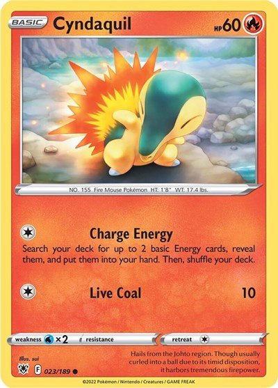 Cyndaquil (SWSH10: Astral Radiance) Near Mint - Nick Nack's Full Frontal Attack