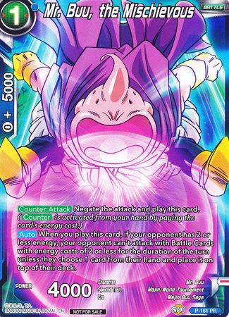 Mr. Buu, the Mischievous (Power Booster) (P-151) [Promotion Cards]