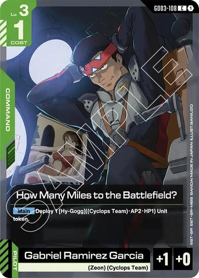 How Many Miles to the Battlefield? (Steel Requiem) Near Mint - Nick Nack's Full Frontal Attack