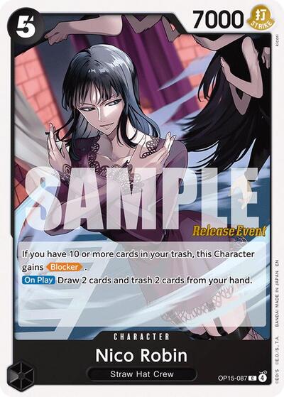 Nico Robin (OP15-087) (Adventure on Kami's Island Release Event Cards) Near Mint