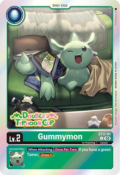 Gummymon (Starter Deck 17: Double Typhoon Advanced Deck Set Pre-Release Cards) Near Mint Foil