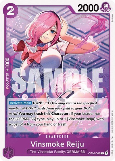 Vinsmoke Reiju (068) (Wings of the Captain) Near Mint - Nick Nack's Full Frontal Attack